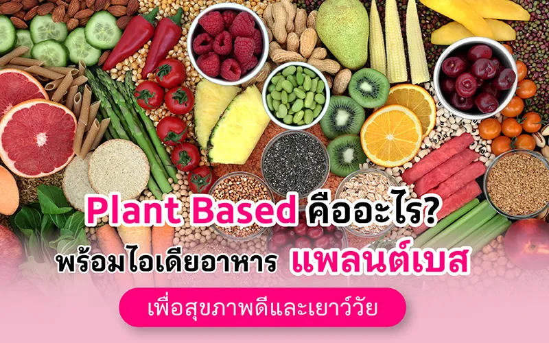 Plant Based คืออะไร พร้อมไอเดียอาหารแพลนต์เบส เพื่อสุขภาพดีและเยาว์วัย 02